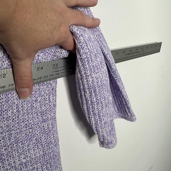 J‎ Jill Sweater Womens 3X Lavender V Neck Pullover 3/4 Sleeve Tunic Knit Marled - Picture 10 of 11